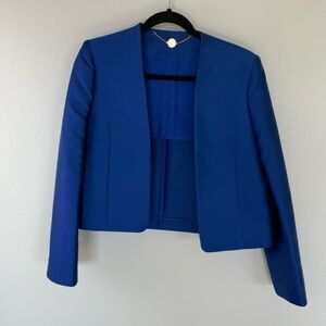 Stella McCartney Structured Cropped Blazer Blue Designer Women’s Medium